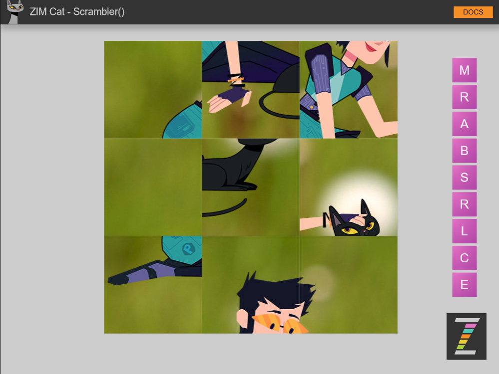 Chop any picture to make a jigsaw-like puzzle